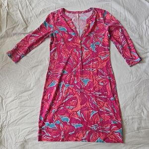 Lilly Pulitzer Vibrant Pink Floral Dress